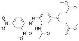 CAS#: 70729-65-6, Methyl N-(3-(acetylamino)-4-((2,4-dinitrophenyl)azo)phenyl)-N-(3-methoxy-3-oxopropyl)-beta-alaninate