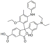 CAS#: 70815-13-3, 1-[4-(Diethylamino)-2-Hydroxyphenyl]-1-[2-Ethoxy-4-Methyl-5-(Phenylamino)Phenyl]-1,3-Dihydro-3-Oxo-5-Isobenzofurancarboxylic Acid
