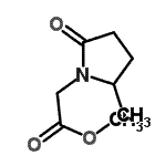 CAS#: 70821-47-5, Methyl (2-methyl-5-oxo-1-pyrrolidinyl)acetate