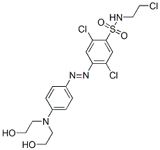 CAS#: 70865-32-6, 4-[[4-[Bis(2-Hydroxyethyl)Amino]Phenyl]Azo]-2,5-Dichloro-N-(2-Chloroethyl)Benzenesulphonamide