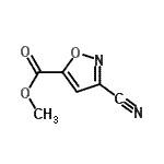 CAS#: 70869-89-5, Methyl 3-cyano-1,2-oxazole-5-carboxylate
