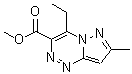 CAS#: 708987-11-5, Methyl 4-ethyl-7-methylpyrazolo[5,1-c][1,2,4]triazine-3-carboxylate