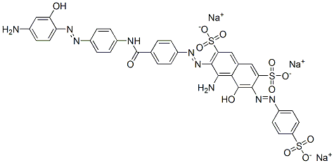 CAS 登录号：70900-28-6， 三钠4-氨基-3-[[4-[[[4-[(4-氨基-2-羟基苯基)偶氮]苯基]氨基]羰基]苯基]偶氮]-5-羟基-6-[(4-磺酸基苯基)偶氮]萘-2,7-二磺酸盐
