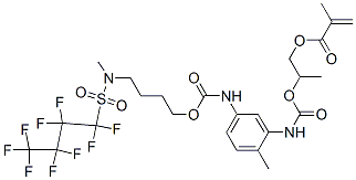 CAS#: 70900-38-8, 2-[[[[2-Methyl-5-[[[4-[Methyl[(Nonafluorobutyl)Sulphonyl]Amino]Butoxy]Carbonyl]Amino]Phenyl]Amino]Carbonyl]Oxy]Propyl Methacrylate