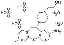 CAS#: 70932-17-1, 4-(8-Amino-10,11-Dihydro-3-Fluorodibenzo(b,f)Thiepin-10-Yl)-1-Piperazineethanol Trimethanesulfonate Dihydrate
