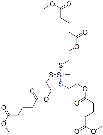 CAS#: 70942-29-9, Dimethyl 10-[[2-[(5-Methoxy-1,5-Dioxopentyl)Oxy]Ethyl]Thio]-10-Methyl-5,15-Dioxo-6,14-Dioxa-9,11-Dithia-10-Stannanonadecanedioate