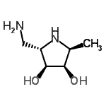 CAS#: 709607-27-2, (2S,3S,4R,5S)-2-(Aminomethyl)-5-methyl-3,4-pyrrolidinediol