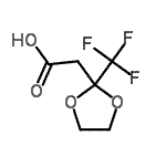 CAS 登录号：70976-13-5， [2-(三氟甲基)-1,3-二氧戊环-2-基]乙酸