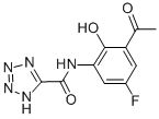 CAS 登录号：70977-46-7， N-(3-乙酰基-5-氟-2-羟基苯基)-1H-四唑-5-甲酰胺