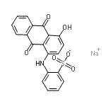 CAS#: 71130-52-4, Sodium 2-[(4-hydroxy-9,10-dioxo-9,10-dihydro-1-anthracenyl)amino]benzenesulfonate
