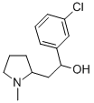 CAS 登录号:71157-72-7, alpha-(3-氯苯基)-1-甲基-2-吡咯烷乙醇