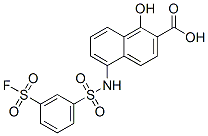 CAS#: 71173-80-3, 5-[[[3-(Fluorosulphonyl)Phenyl]Sulphonyl]Amino]-1-Hydroxy-2-Naphthoic Acid