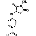 CAS#: 71195-52-3, 4-[(3-Methyl-2,4-dioxo-1,3-thiazolidin-5-yl)amino]benzoic acid