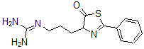 CAS#: 71198-10-2, 2-[3-(5-Oxo-2-phenyl-4H-1,3-thiazol-4-yl)propyl]guanidine