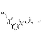 CAS#: 71205-45-3, Sodium [({3-[(ethoxycarbonyl)amino]phenyl}sulfonyl)amino]acetate