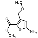 CAS 登录号：712262-13-0， 甲基5-氨基-3-(甲氧基甲基)-2-噻吩羧酸酯