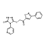 CAS#: 712270-97-8, 5-{[2-Oxo-2-(3-phenyl-1,2-oxazol-5-yl)ethyl]sulfanyl}-4-(3-pyridinyl)-2,4-dihydro-3H-1,2,4-triazol-3-one