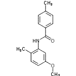 CAS 登录号：712298-93-6， N-(5-甲氧基-2-甲基苯基)-4-甲基苯甲酰胺