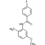 CAS 登录号：712298-94-7， 4-氟-N-(5-甲氧基-2-甲基苯基)苯甲酰胺
