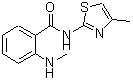 CAS#: 712309-16-5, 2-(Methylamino)-N-(4-methyl-1,3-thiazol-2-yl)benzamide
