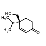 CAS 登录号：712324-02-2， (4R)-4-(羟基甲基)-4-异丙基-2-环己烯-1-酮