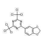 CAS#: 71255-78-2, 2-(1,3-Benzodioxol-5-yl)-4,6-bis(trichloromethyl)-1,3,5-triazine