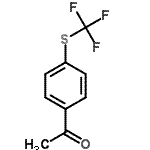 CAS#: 713-67-7, 1-{4-[(Trifluoromethyl)sulfanyl]phenyl}ethanone