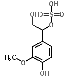 CAS#: 71324-20-4, 2-Hydroxy-1-(4-hydroxy-3-methoxyphenyl)ethyl hydrogen sulfate