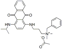 CAS#: 71335-02-9, Benzyl[3-[[9,10-Dihydro-4-[Isopropylamino]-9,10-Dioxo-1-Anthryl]Amino]Propyl]Dimethylammonium Acetate