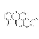 CAS 登录号：71339-44-1， 甲基8-羟基-2-甲氧基-9-氧代-氧杂蒽-1-羧酸酯