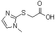 CAS 登录号：71370-42-8， [(1-甲基-1H-咪唑-2-基)硫基]乙酸