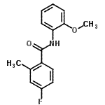 CAS#: 714204-21-4, 4-Fluoro-N-(2-methoxyphenyl)-2-methylbenzamide