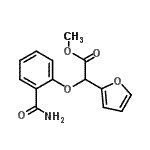 CAS#: 71486-51-6, Methyl (2-carbamoylphenoxy)(2-furyl)acetate