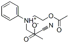 CAS 登录号:71487-10-0, (2-乙酰氧基乙基)(2-氰基乙基)苯基铵乙酸盐