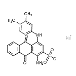 CAS#: 71550-18-0, Sodium 1-amino-4-[(3,4-dimethylphenyl)amino]-9,10-dioxo-9,10-dihydro-2-anthracenesulfonate