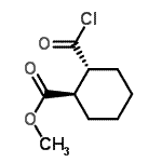 CAS#: 71606-03-6, Methyl (1R,2R)-2-(chlorocarbonyl)cyclohexanecarboxylate