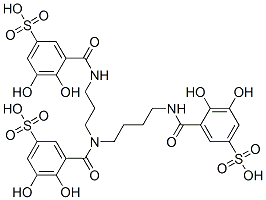 CAS 登录号:71659-79-5, N,N',N''-三(2,3-二羟基-5-磺基苯甲酰基)-1,5,10-三氮杂癸烷