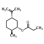 CAS 登录号：71662-22-1， (1S,2S,5S)-5-异丙烯基-2-甲基环己基丙酸酯