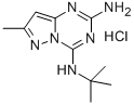 CAS#: 71680-76-7, N4-(1,1-Dimethylethyl)-7-Methylpyrazolo(1,5-a)-1,3,5-Triazine-2, 4-Diamine Hydrochloride