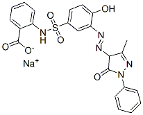 CAS#: 71701-27-4, Sodium 2-[[[3-[(4,5-Dihydro-3-Methyl-5-Oxo-1-Phenyl-1H-Pyrazol-4-Yl)Azo]-4-Hydroxyphenyl]Sulphonyl]Amino]Benzoate
