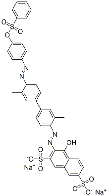 CAS#: 71701-30-9, 3-[[3,3'-Dimethyl-4'-[[4-[(Phenylsulfonyl)Oxy]Phenyl]Azo][1,1'-Biphenyl]-4-Yl]Azo]-4-Hydroxy-2,7-Naphthalenedisulfonic Acid Disodium Salt
