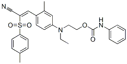 CAS#: 71701-32-1, 3-[4-[Ethyl[2-[[(Phenylamino)Carbonyl]Oxy]Ethyl]Amino]-2-Methylphenyl]-2-[(4-Methylphenyl)Sulphonyl]Acrylonitrile