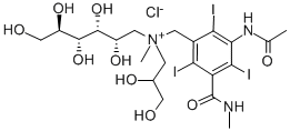 CAS#: 71746-11-7, N-(3-Acetamido-5-(Methylcarbamoyl)-2,4,6-Triiodobenzyl )-N-(2,3-Dihydroxypropyl)-N-Methyl-D-Glucammonium Chloride