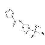 CAS#: 717857-76-6, N-[5-(2-Methyl-2-propanyl)-1,2-oxazol-3-yl]-2-thiophenecarboxamide
