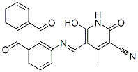 CAS#: 71786-65-7, 5-[[(9,10-Dihydro-9,10-Dioxo-1-Anthryl)Imino]Methyl]-1,2-Dihydro-6-Hydroxy-4-Methyl-2-Oxonicotinonitrile