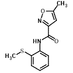 CAS#: 717873-80-8, 5-Methyl-N-[2-(methylsulfanyl)phenyl]-1,2-oxazole-3-carboxamide