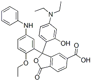 CAS#: 71799-69-4, 3-[4-(Diethylamino)-2-Hydroxyphenyl]-3-[2-Ethoxy-5-(Phenylamino)Phenyl]-1,3-Dihydro-1-Oxo-5-Isobenzofurancarboxylic Acid