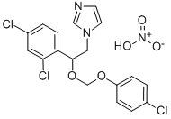 CAS 登录号:71821-01-7, 1-(2-((4-氯苯氧基)甲氧基)-2-(2,4-二氯苯基)乙基)-1H-咪唑硝酸盐