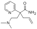 CAS 登录号：71824-57-2， alpha-烯丙基-alpha-(2-(二甲基氨基)乙基)-2-吡啶乙酰胺