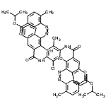 CAS 登录号：71832-84-3， 二异丙基3,3'-{(2-氯-5-甲基-1,4-亚苯基)二[氨基甲酰(2-羟基-3,1-萘二基)-2,1-二氮烯二基]}二(4-甲基苯甲酸酯)